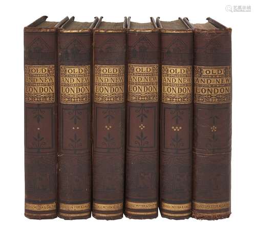 WALFORD, (E.), OLD AND NEW LONDON: A narrative of Its History, Its People and Its Places, 6 Vols.,