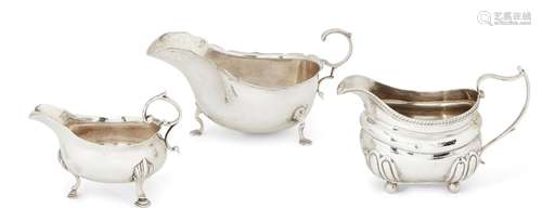 A William IV silver cream jug, London, c.1765, David Hennell I & Robert Hennell I, with shaped