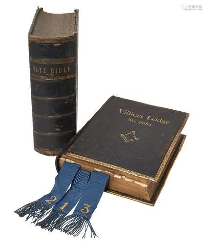 Two Family bibles, late 18th/early 19th century, one for 'Rev. John Brown', full leather gilt