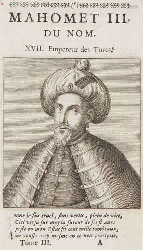 A group of 13 European portrait engravings of Ottoman and Persian sultans, 17th and 18th century,