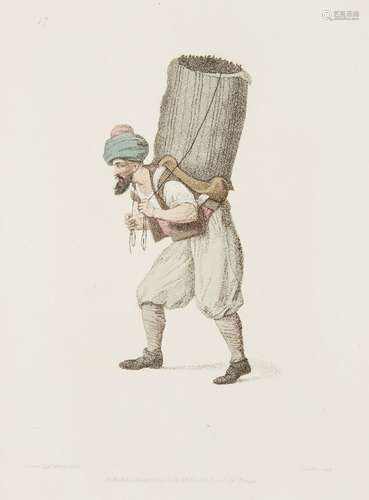 A group of 11 coloured costume plates from Octavian Dalvimart, The Costume of Turkey, 1802 for