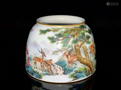 CHINESE FAMILLE ROSE PORCELAIN WATER COUPE