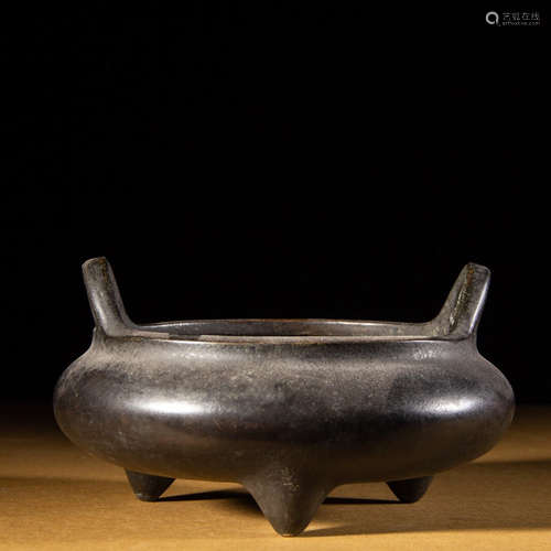 CHINESE BRONZE CENSER, MARKED