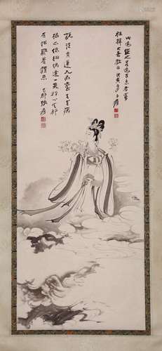 CHINESE SCROLL PAINTING OF IMMORTAL