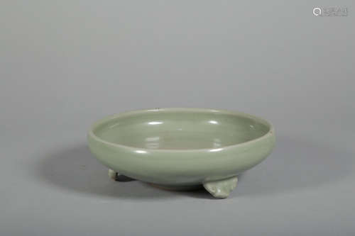 CHINESE CELADON GLAZED PORCELAIN BRUSH WASHER