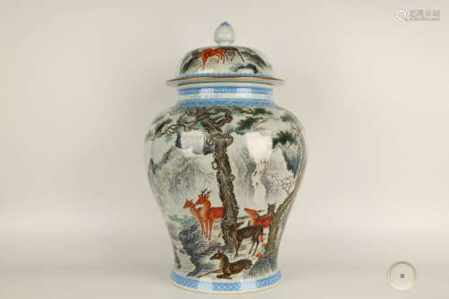 Chinese Porcelain General Jar