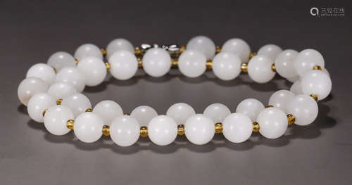 HETIAN JADE STRING NECKLACE