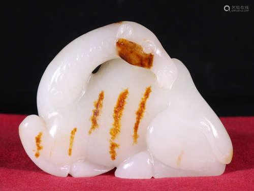 HETIAN JADE CAMEL PENDANT