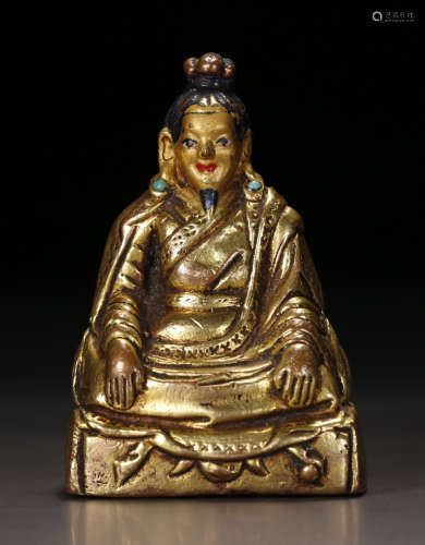 GILT BRONZE FIGURE STATUE