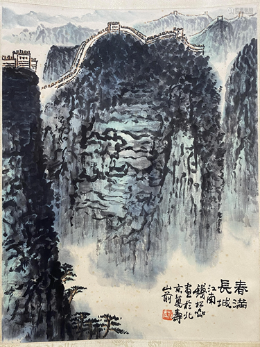 A CHINESE LANDSCAPE PAINTING, QIAN SONGYAN MARK