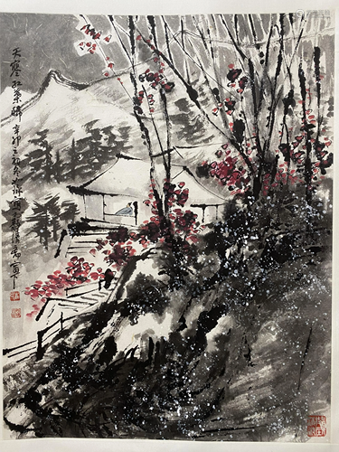 A CHINESE LANDSCAPE PAINTING, CUI RUZHUO MARK