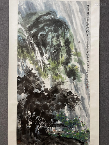 A CHINESE LANDSCAPE PAINTING, CUI RUZHUO MARK