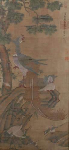 A CHINESE PAINTING BIRDS