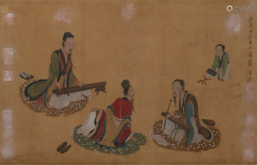 A CHINESE PAINTING FIGURES STORY