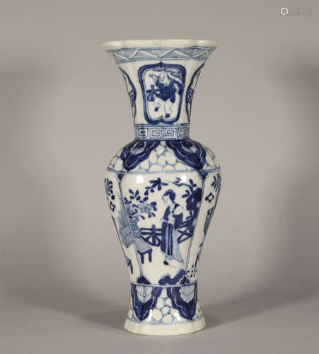 Blue and White Vase Qing Style