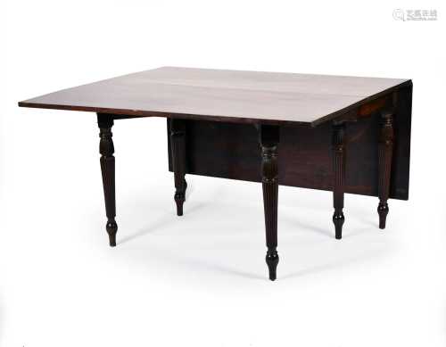 A good Regency solid mahogany gateleg table