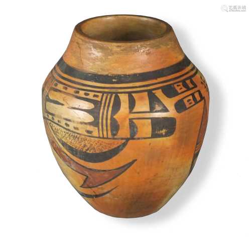 A Zuni Pueblo earthenware olla