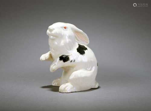 A Japanese Satsuma figure of a rabbit