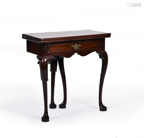 A George II rectangular mahogany tea table