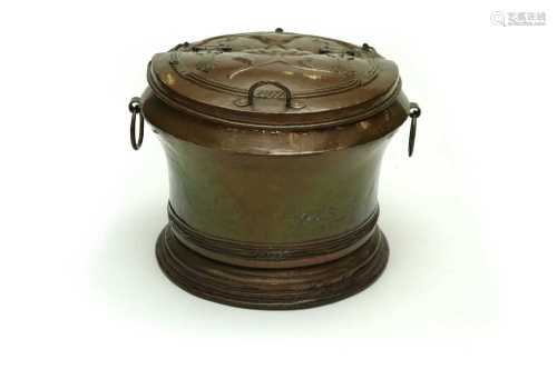 A very large arts and crafts copper wine cooler, late 19th c...