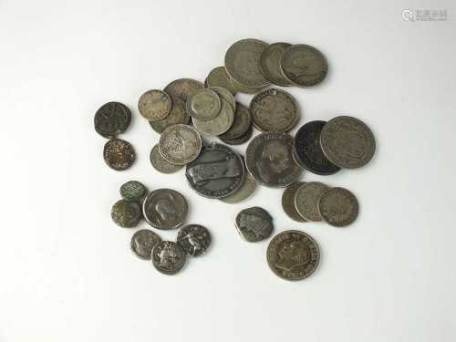 A large collection of British and Foreign silver, cupro-nick...