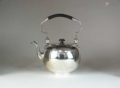 A Victorian silver spirit kettle