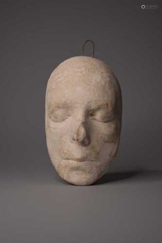 A plaster death mask, possibly Napoleon