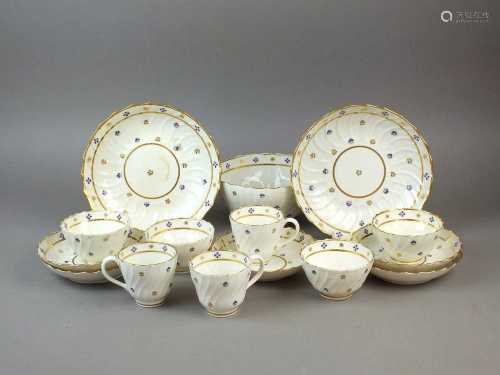 Caughley 'French Sprigs' part tea and coffee service