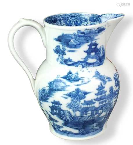 A good John Rose, Coalport porcelain jug circa 1796-1800 tra...