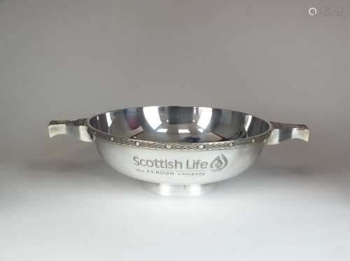 A silver presentation quaich