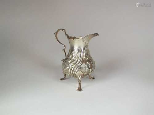 An early George III silver cream jug