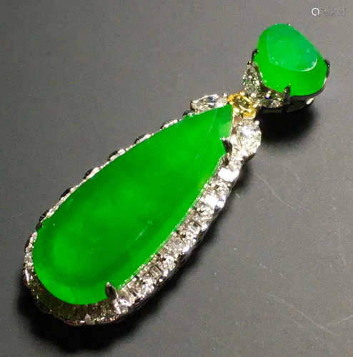 ICY GREEN JADEITE PENDANT