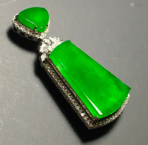 ICY GREEN JADEITE PENDANT