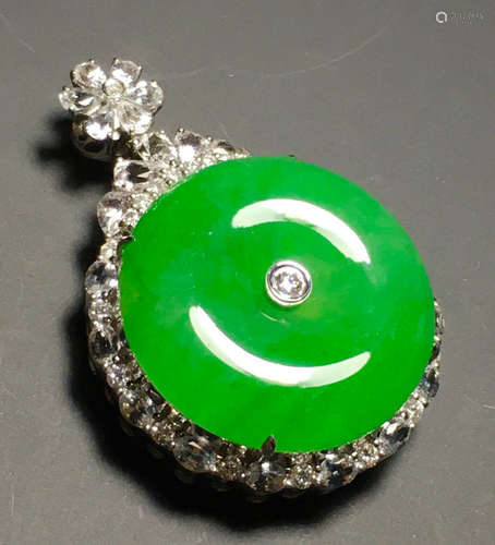 ICY GREEN JADEITE PENDANT