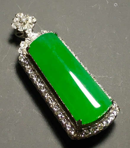 ICY GREEN JADEITE PENDANT