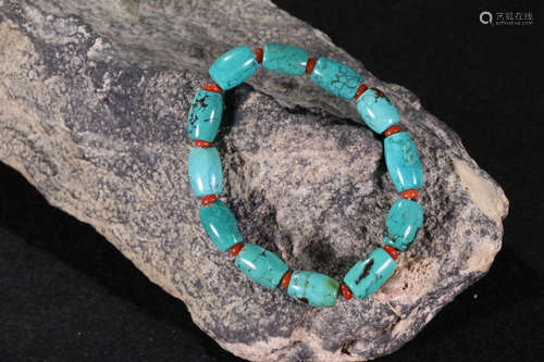 TIBETAN TURQUOISE BEADS STRING BRACELET