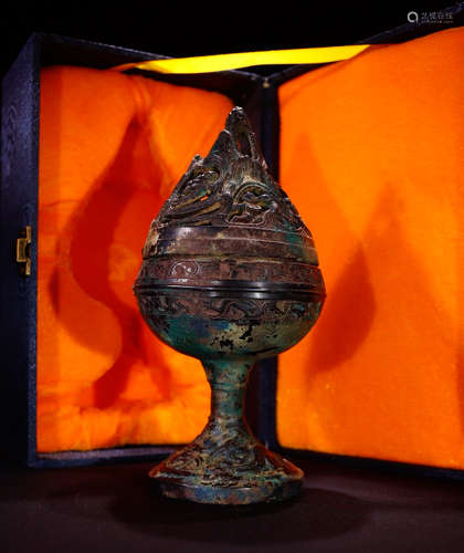 BRONZE BEAST PATTERN CENSER