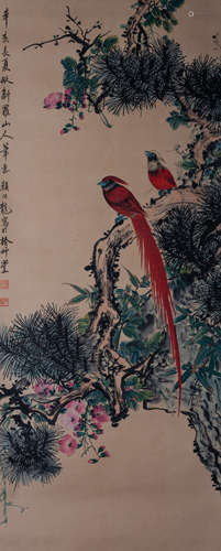 CHINESE PAINTING AND CALLIGRAPHY, FLOWERS AND BIRDS