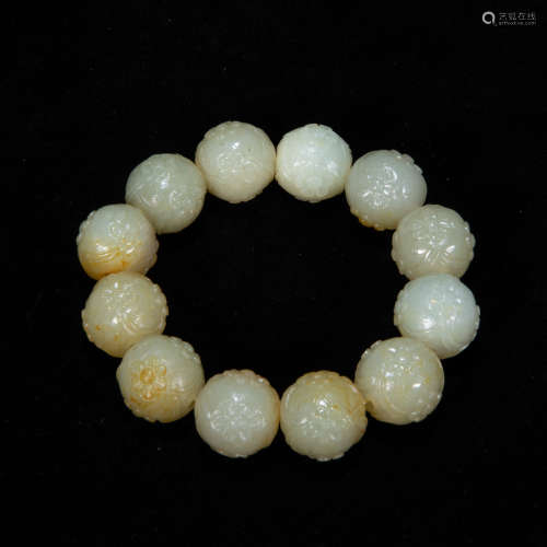 CHINESE WHITE JADE BRACELET