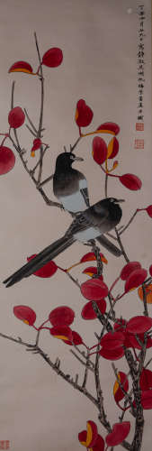 CHINESE PAINTING AND CALLIGRAPHY, FLOWERS AND BIRD