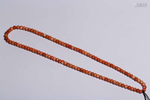 CHINA QING DYNASTY CORAL NECKLACE