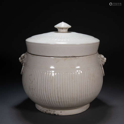 DING WARE LID JAR, NORTHERN SONG DYNASTY