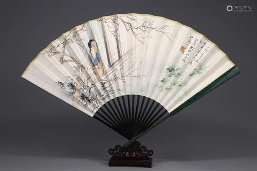 FENGCHAORAN FIGURE PATTERN PAINTING FAN