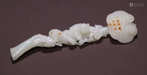 HETIAN JADE RUYI SHAPE PENDANT