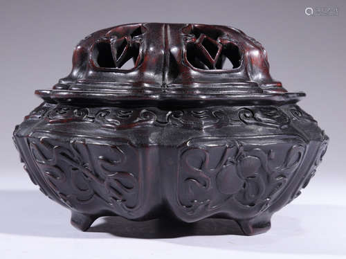 ZITAN AUSPICIOUS PATTERN CENSER