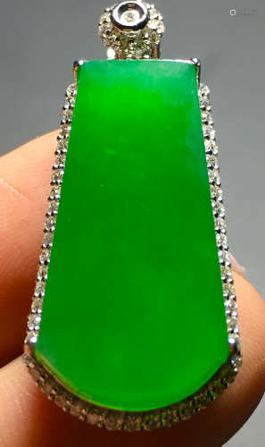 ICY GREEN JADEITE PENDANT