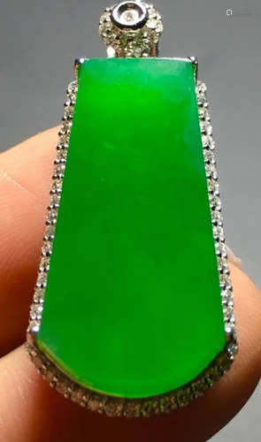 ICY GREEN JADEITE PENDANT