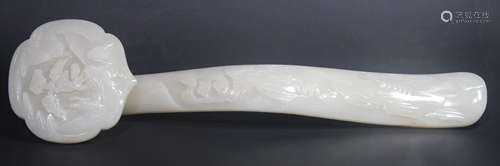 HETIAN JADE CARVED RUYI SCEPTER