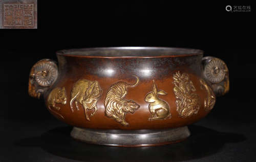 GILT BRONZE CAST CENSER