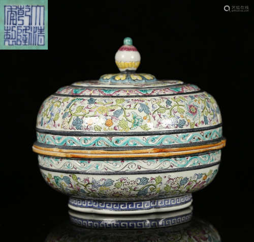 QIANLONG MARK ENAMELED GLAZE JAR